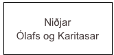 Niðjar
Ólafs og Karitasar