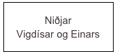Niðjar
Vigdísar og Einars